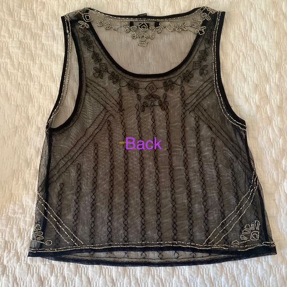 Forever 21 Sheer Beaded Blouse - Picture 5 of 5